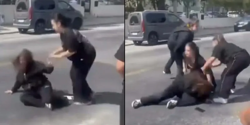 Okulda Dehşet! Akran Zorbalığı Kamerada: Kız Öğrenci Yerlerde Sürükledi!