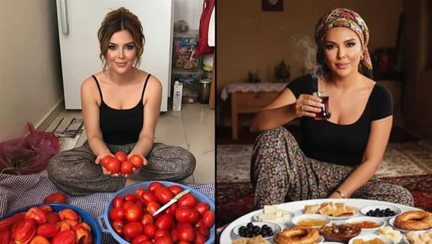 Aslı Hünel'den Yapay Zeka Şovu! Köy Evinde Domates Keyfi