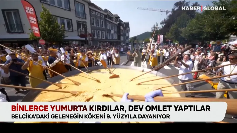 Dev Omlet Şöleni! Binlerce Yumurta Kırıldı, Belçika Sallandı!