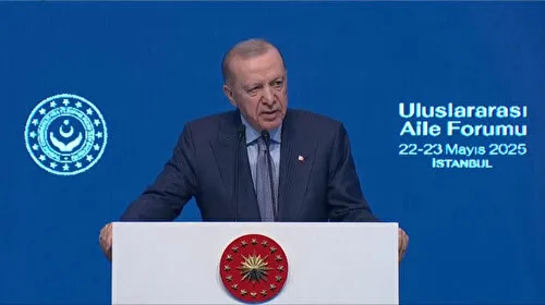 Cumhurbaşkanı Erdoğan Aile Forumu'nda konuşuyor