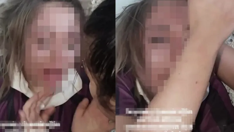 Genç kızı darp edip özür dilettiler, o anları sosyal medyada paylaştılar