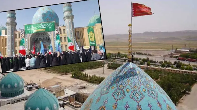 İran'da halk, İsrail'i lanetlemek için Kum'daki Cemkeran Camii'ne akın etti