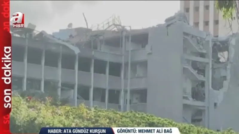 İsrail’in gizlemek istediği görüntüler A Haber’de! İran’ın füzeleri Hayfa’yı delik deşik etti