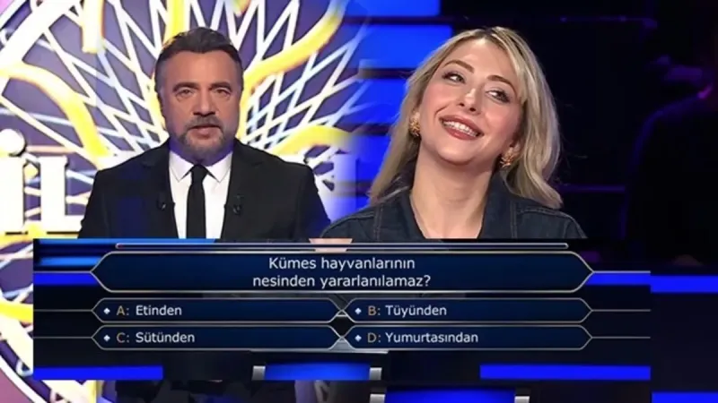 Kümes hayvanlarının nesinden yararlanılamaz? Kim Milyoner Olmak İster'de yarışmacının elendiği soru şoke etti! Oktay Kaynarca şaşkına döndü