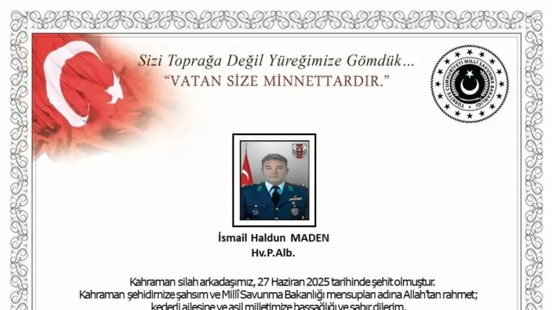 Libya'dan acı haber! Libya'da görev yapan Albay kalp krizi sonucu şehit oldu