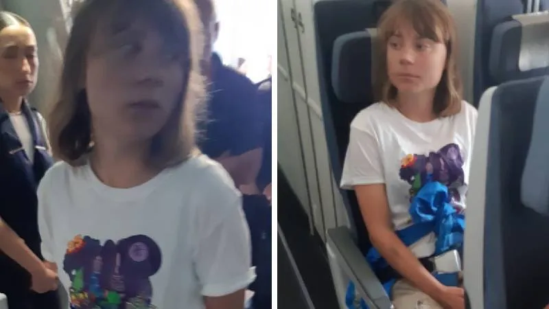 Madleen baskınında gözaltına alınan Greta Thunberg ve beraberindeki 3 aktivist, İsrail'den sınır dışı edilerek Fransız uçağına bindirildi