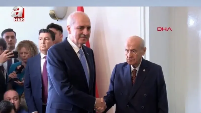 Meclis Başkanı Numan Kurtulmuş'tan MHP lideri Devlet Bahçeli'ye ziyaret