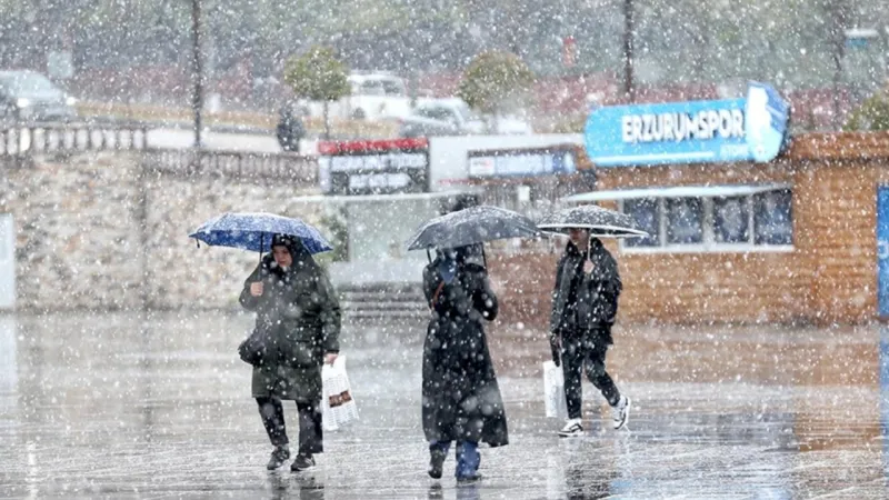 Erzurum'da Mayıs Şoku! Kar Sürprizi Herkesi Şaşırttı