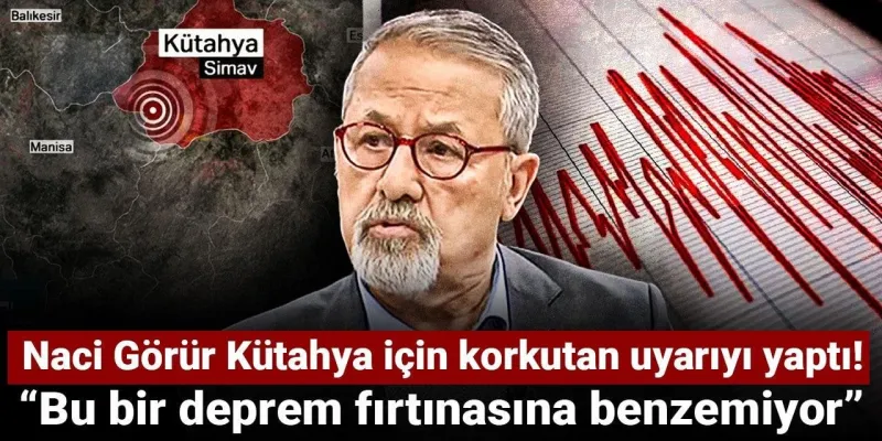 Naci Görür'den Kütahya'ya Deprem Uyarısı: Tehlike Çanları Mı Çalıyor?