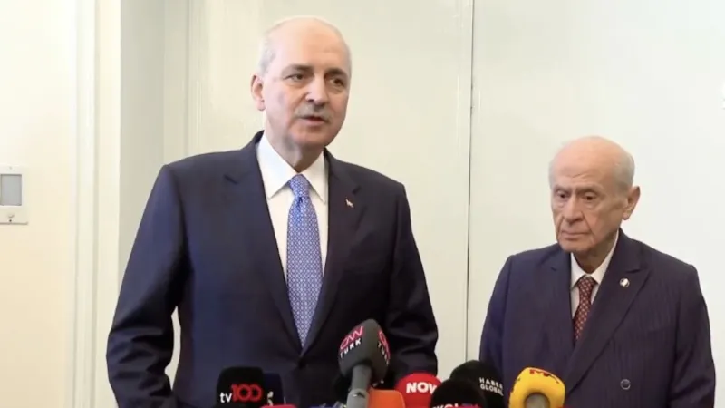 Numan Kurtulmuş'tan TBMM'de Devlet Bahçeli'ye ziyaret