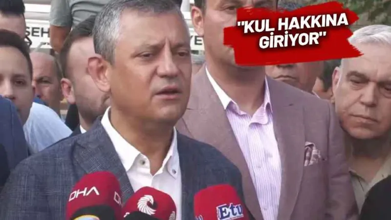 Özgür Özel: Erdoğan’a bu memleketteki masumların sesini birileri duyursun