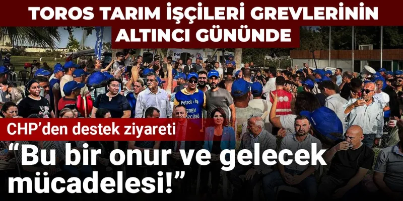 Toros Tarım işçileri grevlerinin altıncı gününde: Bu bir onur ve gelecek mücadelesi