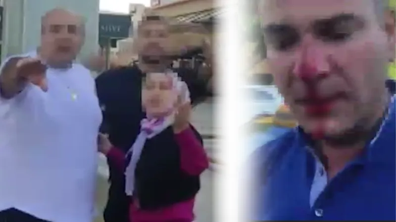 Trafik magandaları! Eşi ve çocuklarının yanındaki babaya yumruklu saldırı